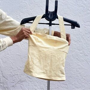 Chic Cream Halter Women's Blouse